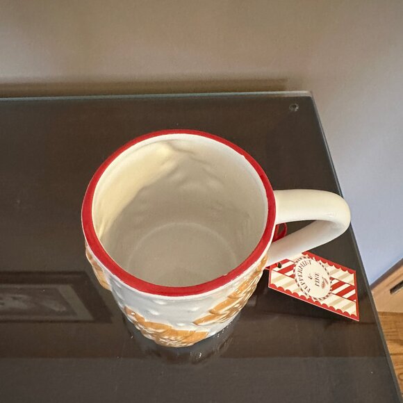 Peppermint & Pine Gingerbread Tree Cookie Christmas Mug NWT Hand Painted 2025 - Picture 4 of 5